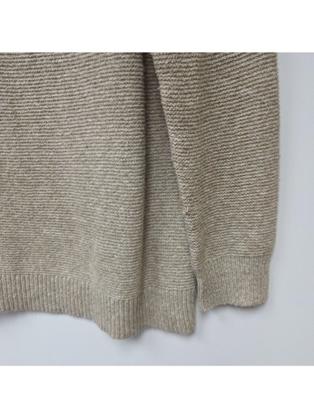 Pink Clover Sweater Womens XL Beige Crew Neck Knit Pullover Oatmeal Soft Cozy - Picture 3 of 9
